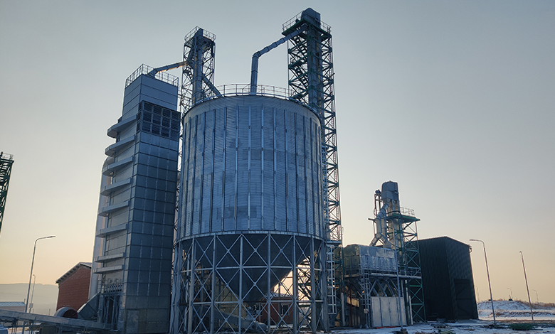 2x300 ton grain drying plant, China